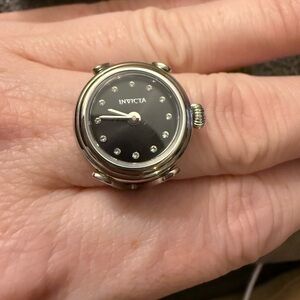 Invicta Angel Women's Ring Watch - 17.5mm, Black